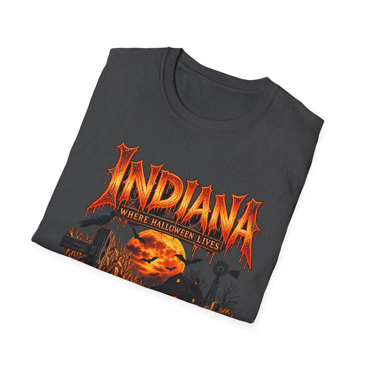 Indiana Halloween T-Shirt — Where Halloween Lives Pumpkin Night Tee