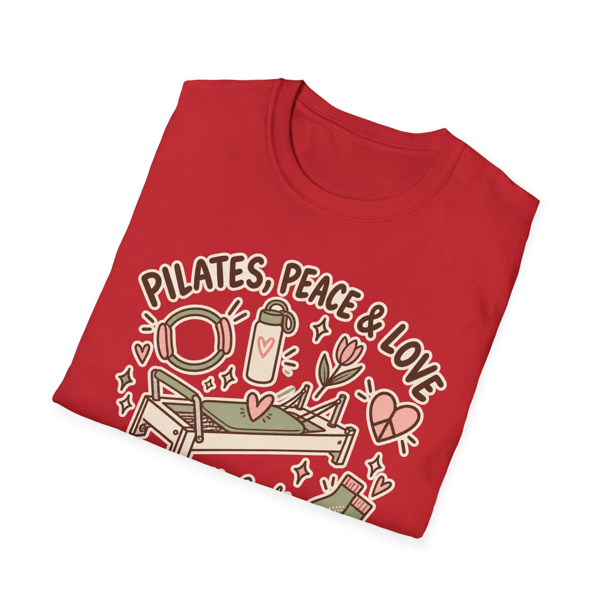 Pilates Peace & Love T-Shirt — Pilates Instructor & Enthusiast Tee