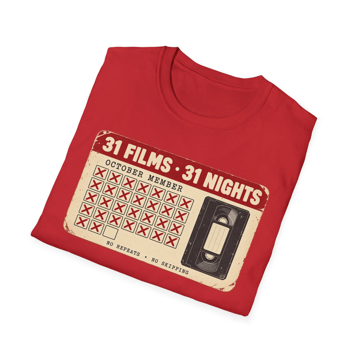 31 Films • 31 Nights Retro VHS Movie Challenge T-Shirt
