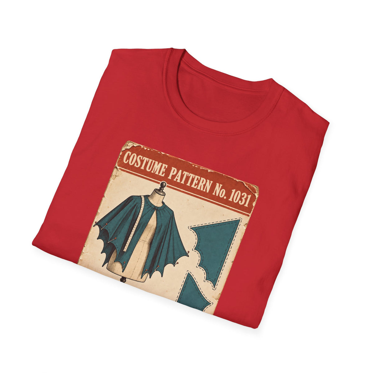 Vintage Costume Pattern T-Shirt — 'Costume Pattern No. 1031' Retro Halloween Tee