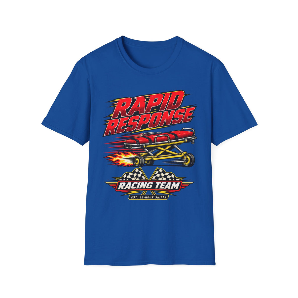 Rapid Response Racing Team T-Shirt — Vintage Dragster Airplane Graphic
