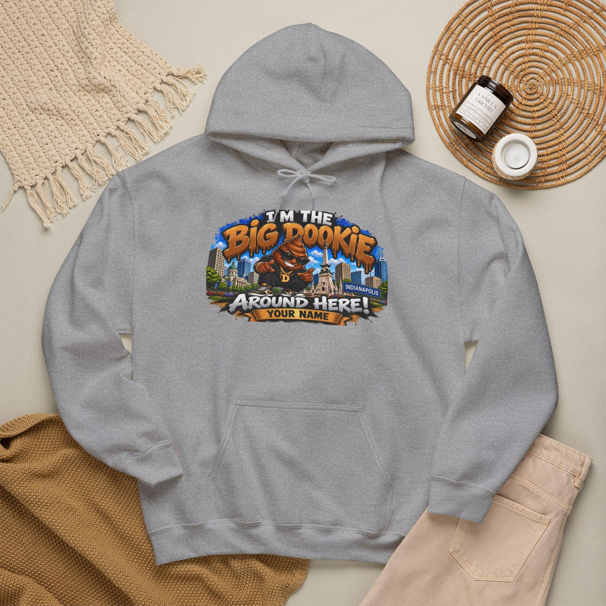Big Dookie Around Here Hoodie — Customizable Midwest All-Star Graphic Sweatshirt