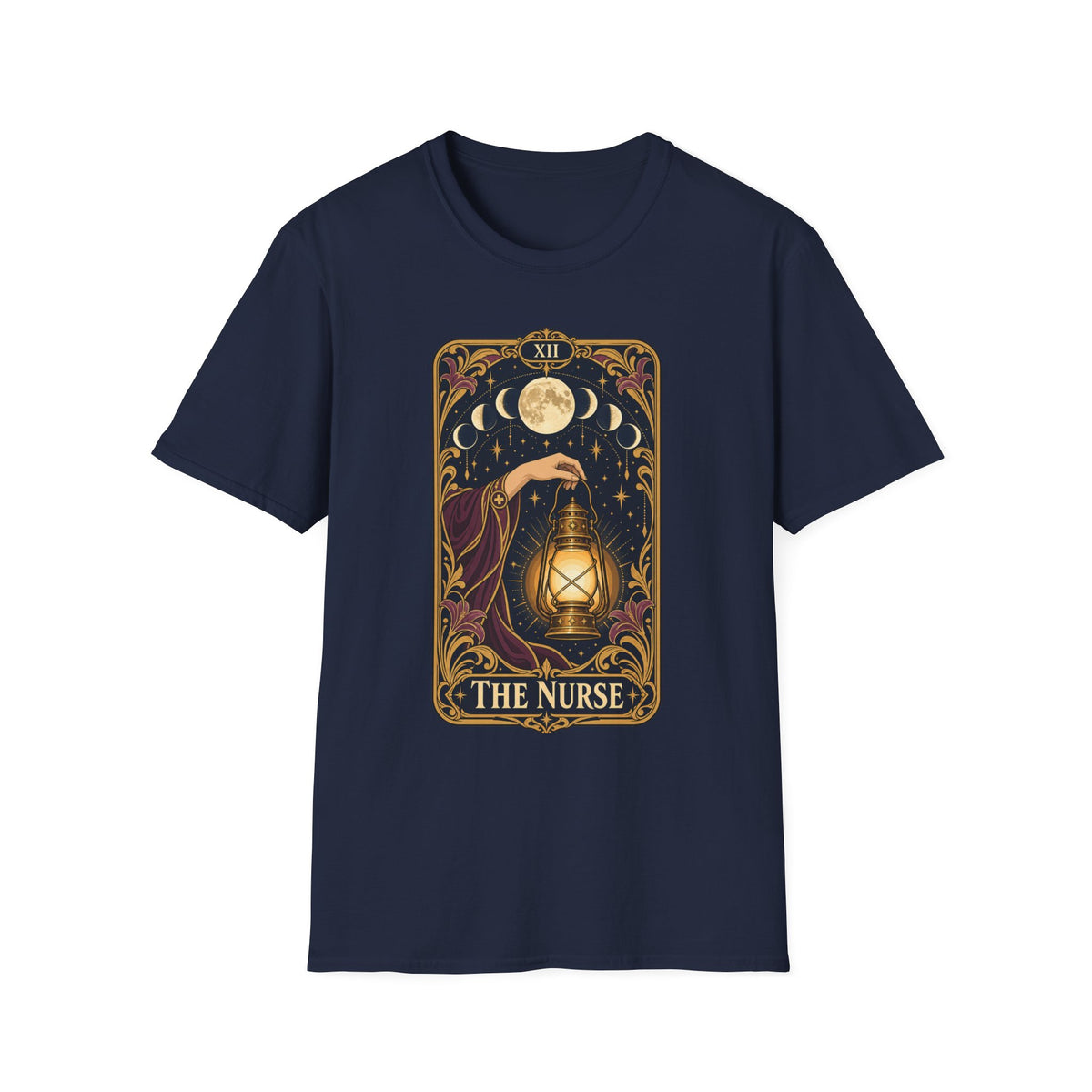 Nurse Tarot Card T-Shirt — 'The Nurse' Lantern Moon Illustration