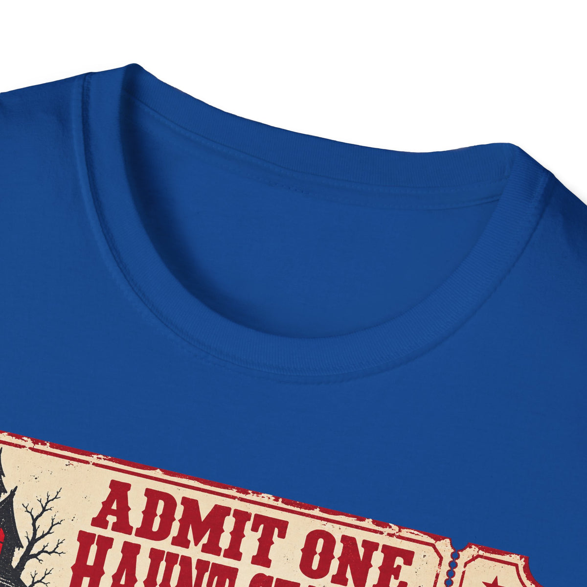 Haunt Season Ticket T-Shirt — "Admit One Haunt Season" Vintage Halloween Tee