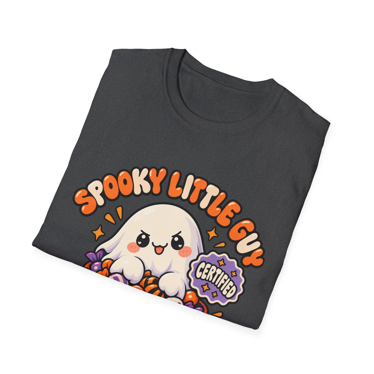 Spooky Little Guy T-Shirt — Halloween Ghost in Jack-O'-Lantern Graphic