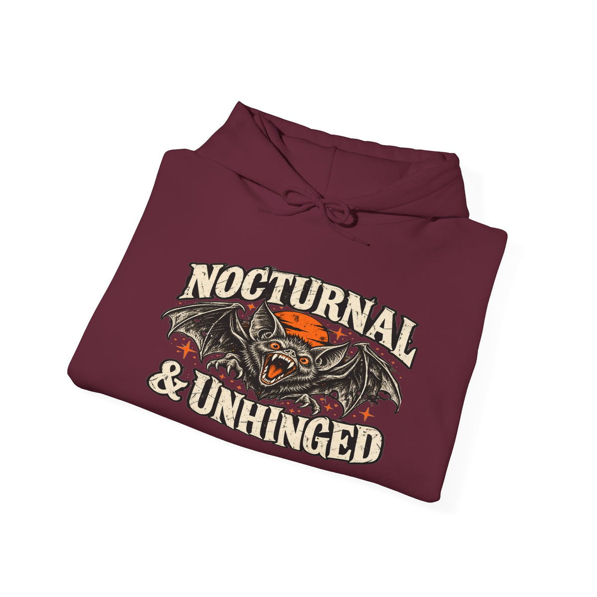 Nocturnal & Unhinged Gothic Bat Hoodie
