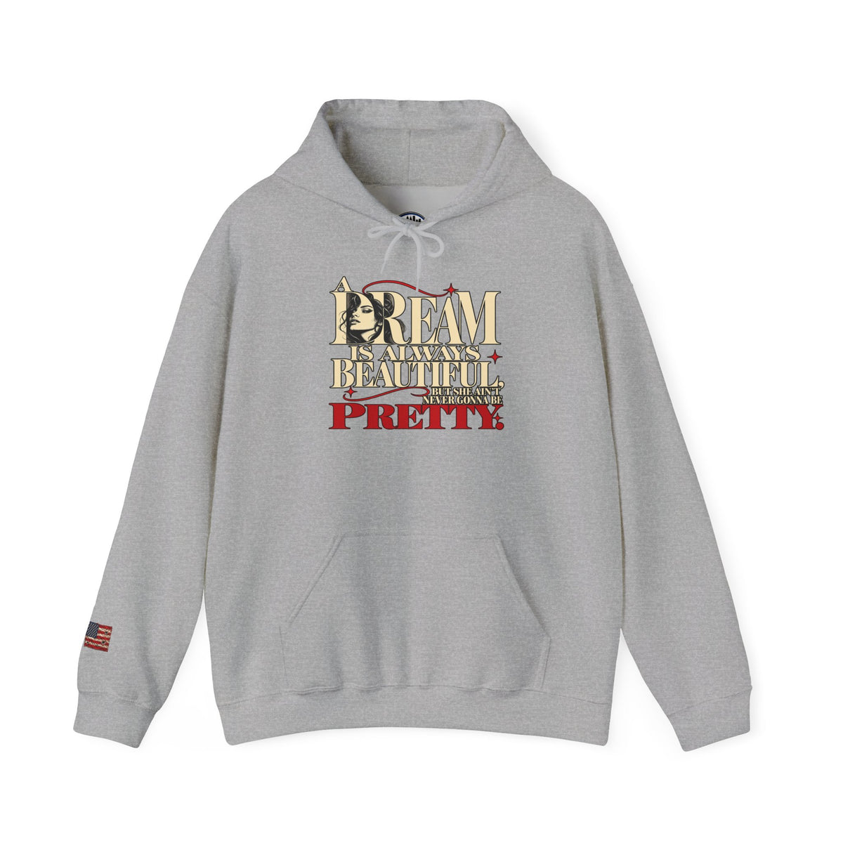 Dream Big Pretty Inspirational Graphic Hoodie