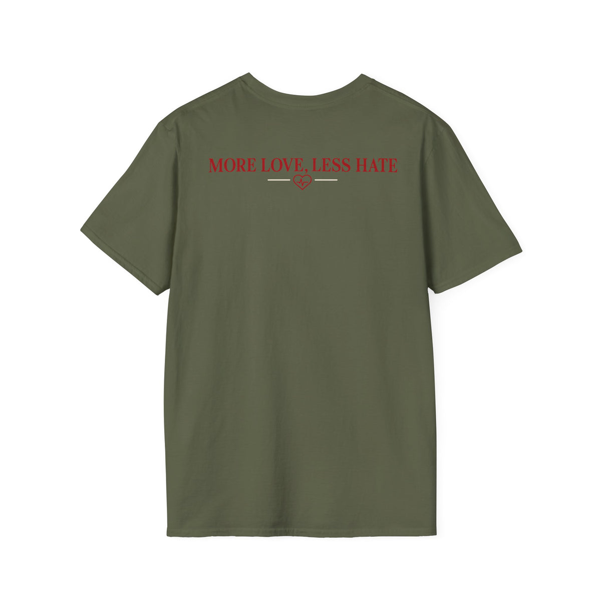 Cuddle Junkie T‑Shirt — "Loving, Healthy Heart" Heartbeat Graphic