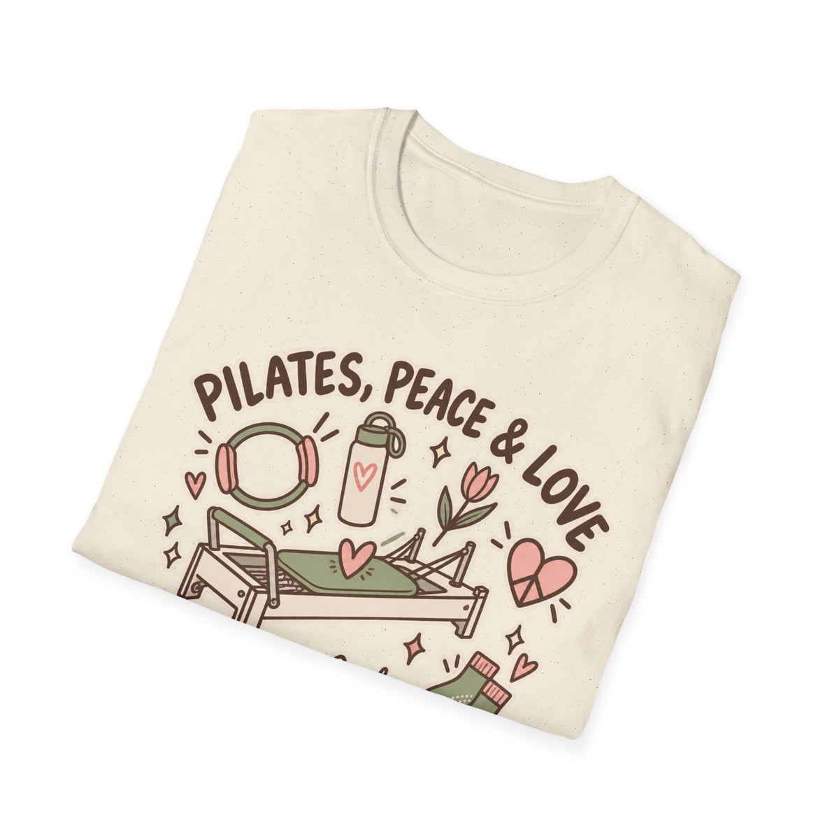 Pilates Peace & Love T-Shirt — Pilates Instructor & Enthusiast Tee
