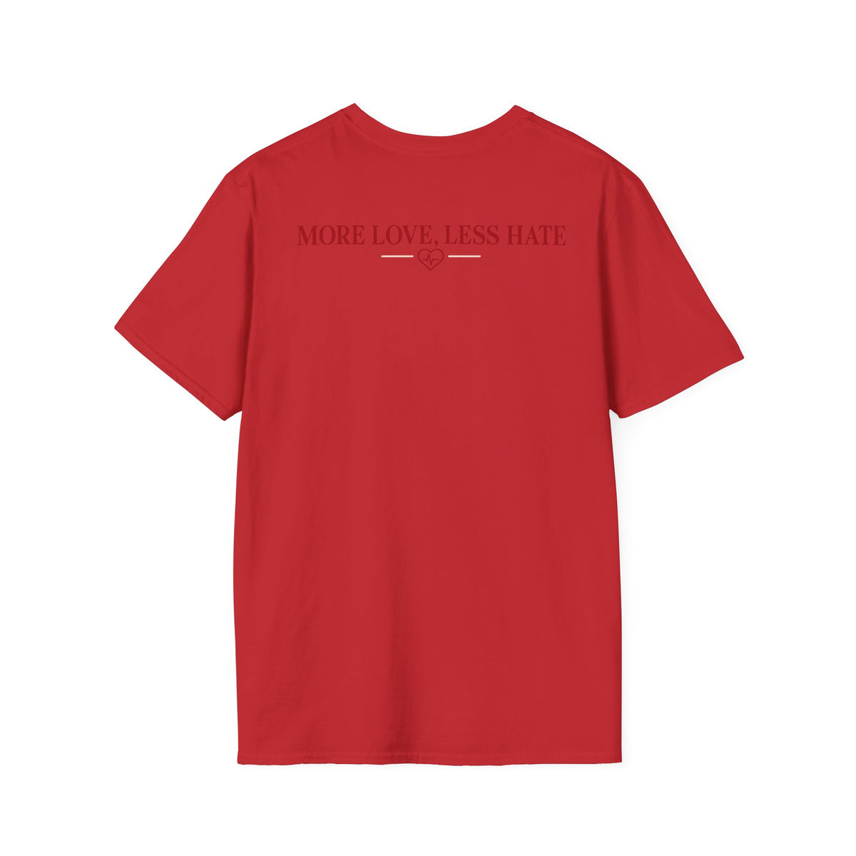 Cuddle Junkie T‑Shirt — "Loving, Healthy Heart" Heartbeat Graphic
