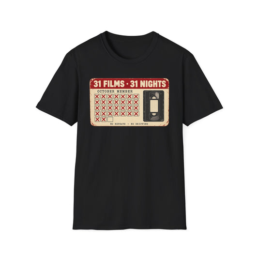 31 Films • 31 Nights Retro VHS Movie Challenge T-Shirt