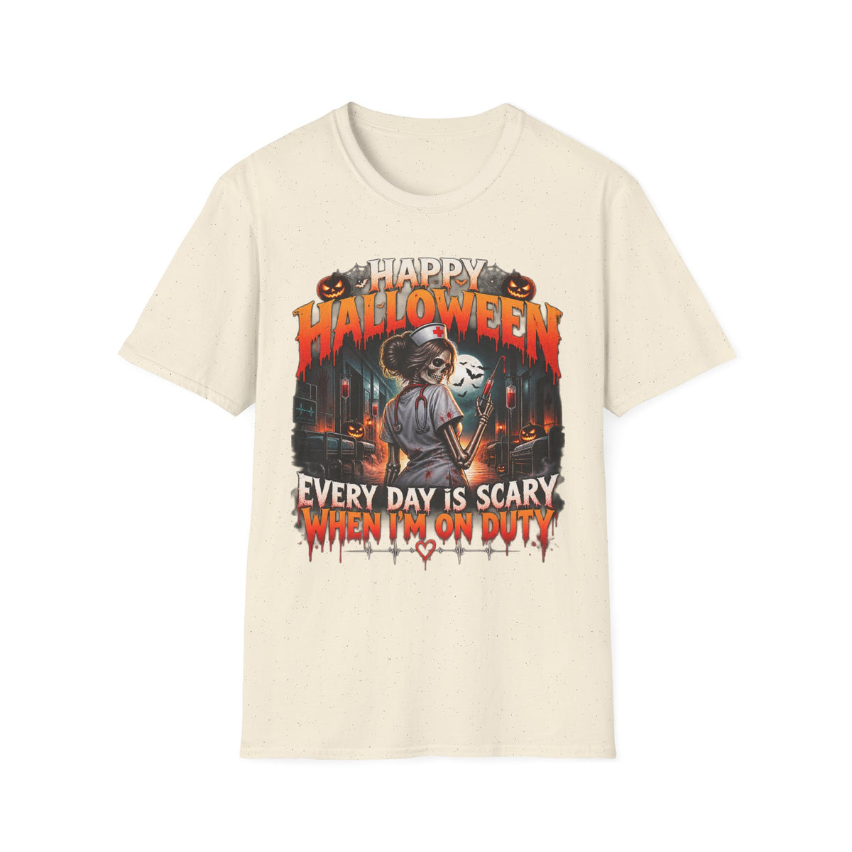 Halloween 'Every Day Is Scary When I'm On Duty' Graphic T-Shirt