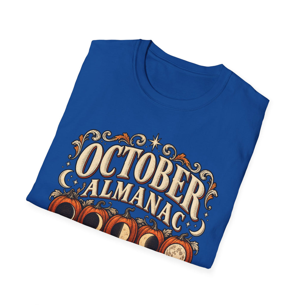 October Almanac T-Shirt — "Forecast: Heavy Haunting" Vintage Halloween Tee