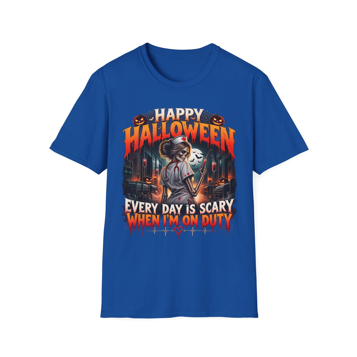 Halloween 'Every Day Is Scary When I'm On Duty' Graphic T-Shirt