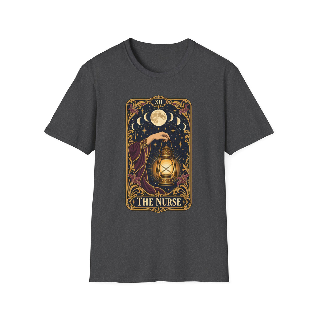 Nurse Tarot Card T-Shirt — 'The Nurse' Lantern Moon Illustration