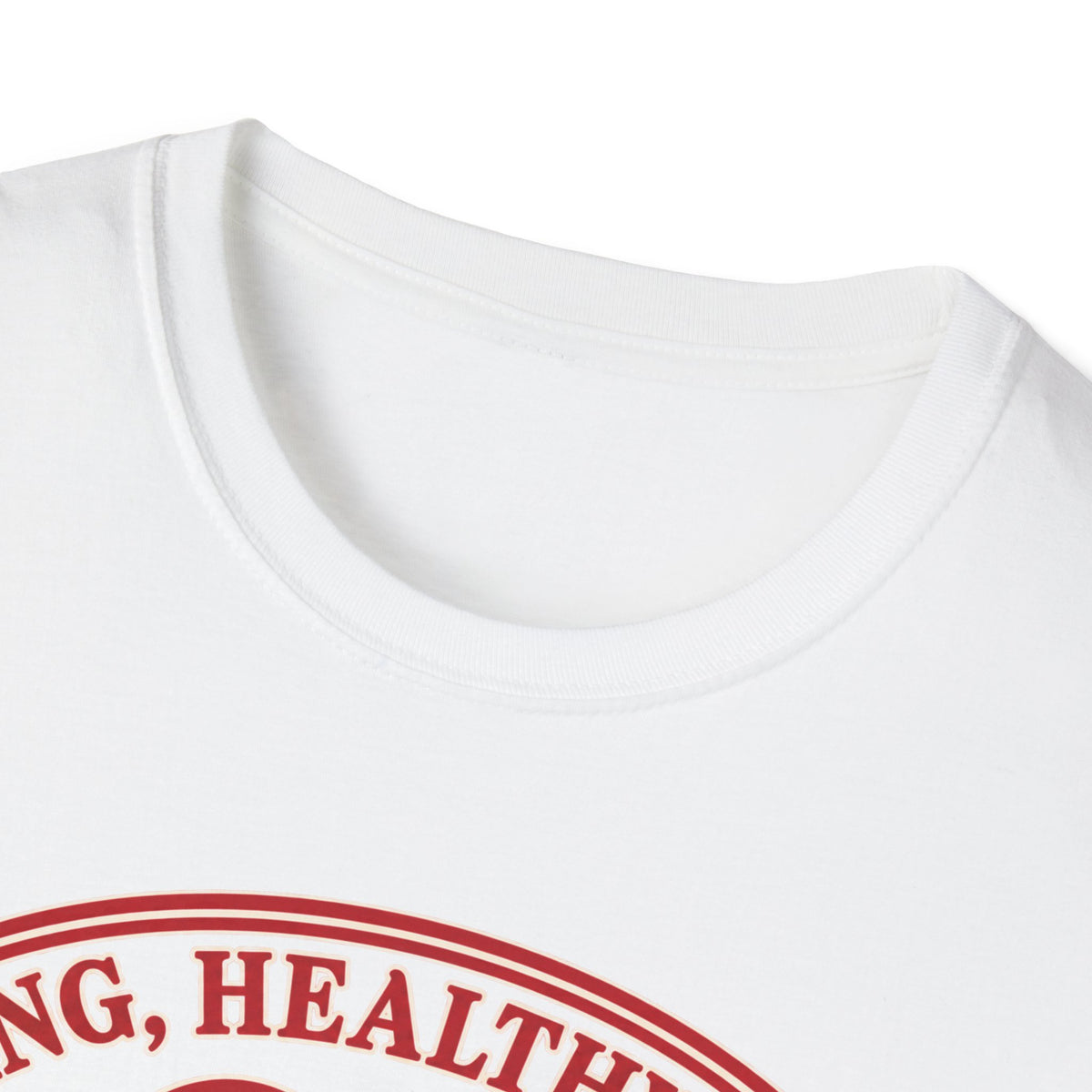 Cuddle Junkie T‑Shirt — "Loving, Healthy Heart" Heartbeat Graphic