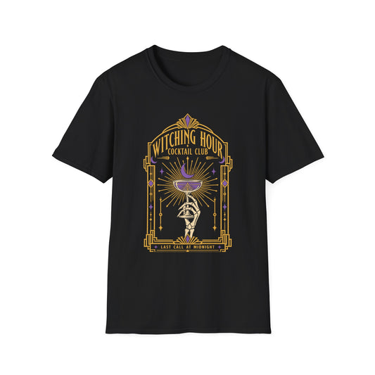 Witching Hour Cocktail Club T-Shirt — Vintage Occult Bar Tee
