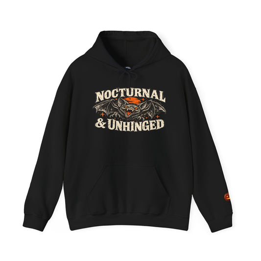 Nocturnal & Unhinged Gothic Bat Hoodie