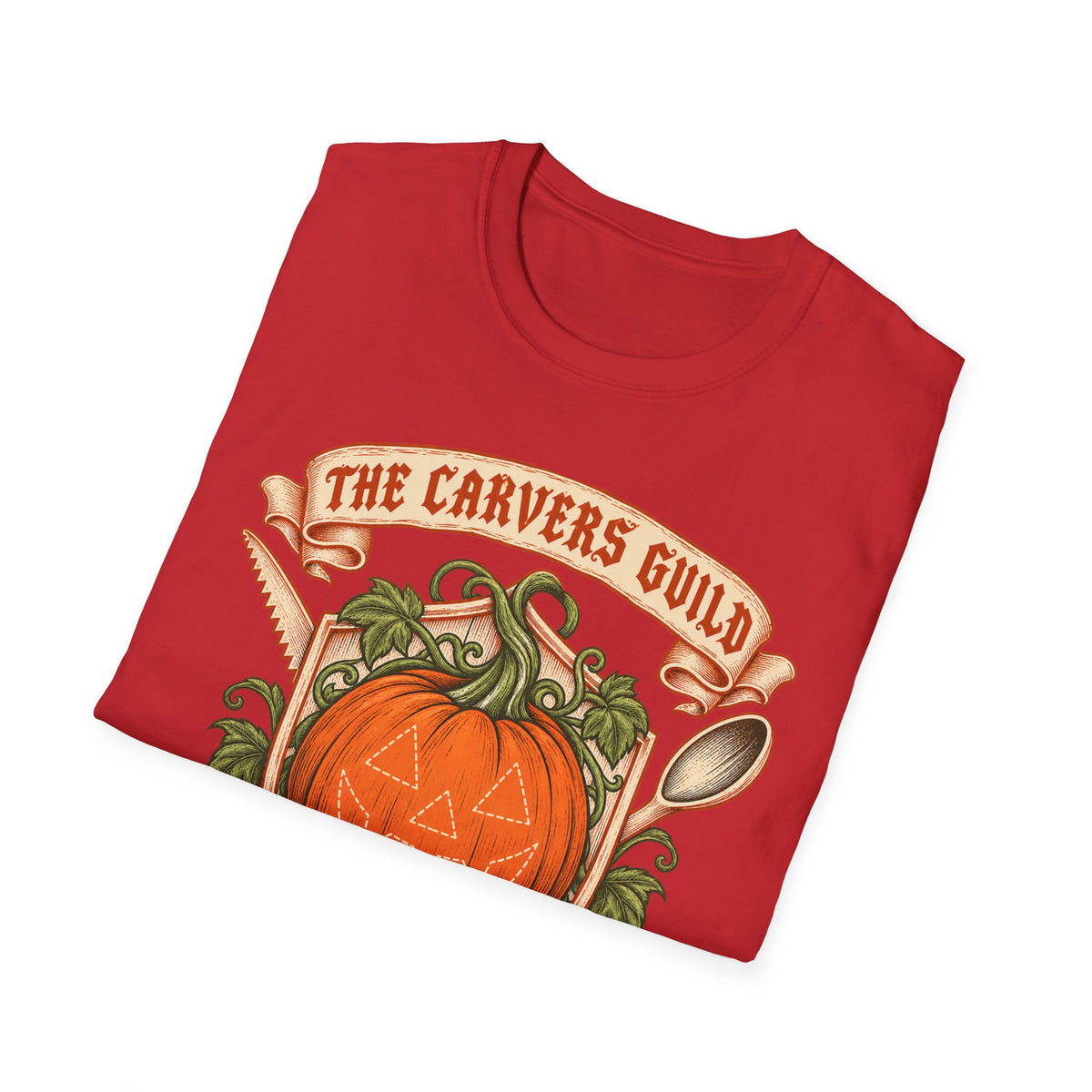 Carvers Guild Pumpkin Carving T-Shirt — Halloween Jack-O'-Lantern Design