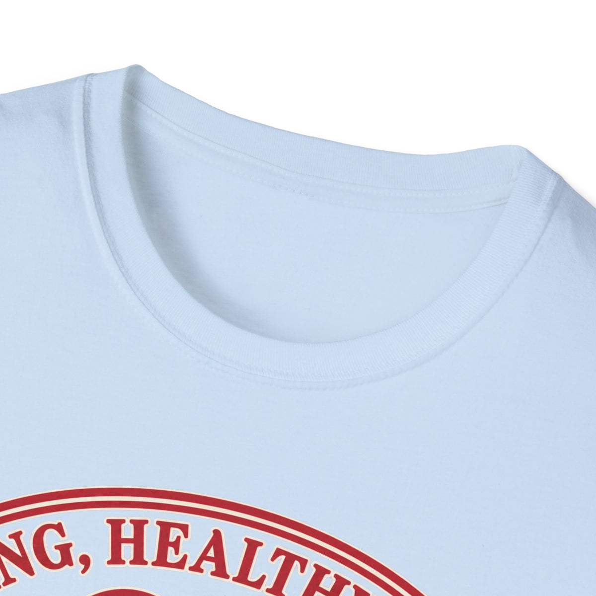 Cuddle Junkie T‑Shirt — "Loving, Healthy Heart" Heartbeat Graphic