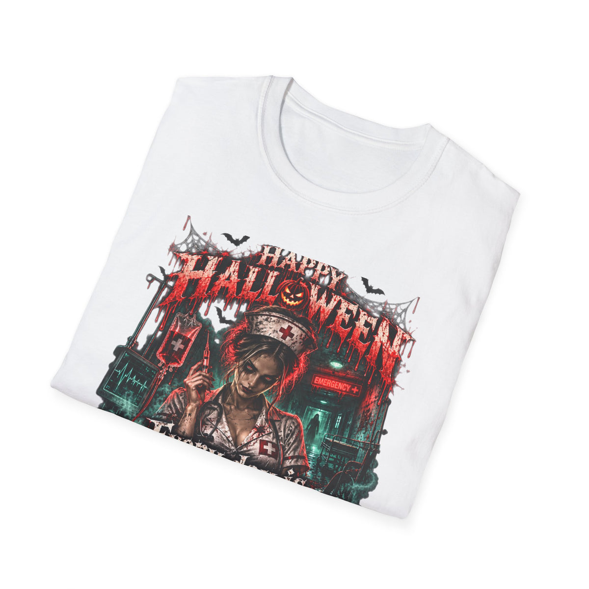 Halloween Nurse T-Shirt — "Every Day is Scary When I’m On Duty" Horror Medical Tee