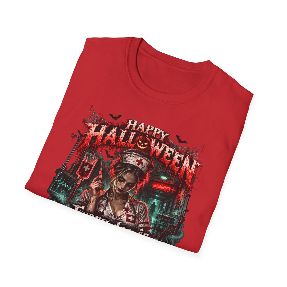 Halloween Nurse T-Shirt — "Every Day is Scary When I’m On Duty" Horror Medical Tee