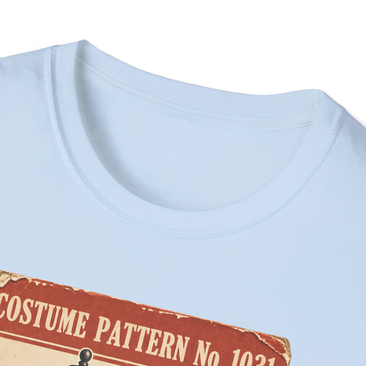 Vintage Costume Pattern T-Shirt — 'Costume Pattern No. 1031' Retro Halloween Tee
