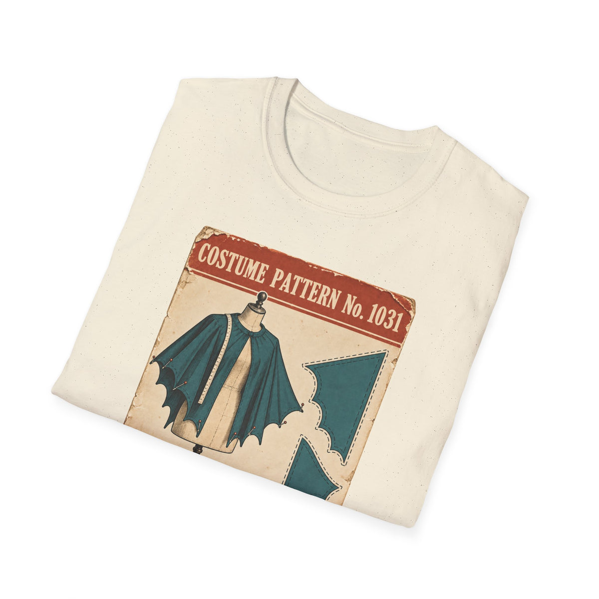 Vintage Costume Pattern T-Shirt — 'Costume Pattern No. 1031' Retro Halloween Tee