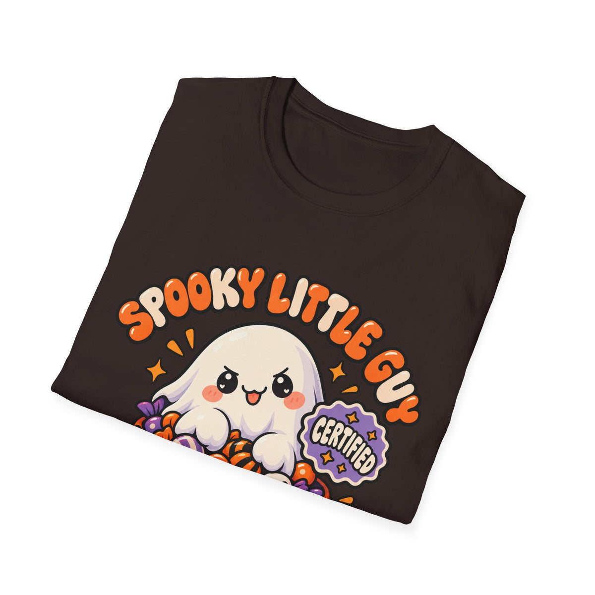 Spooky Little Guy T-Shirt — Halloween Ghost in Jack-O'-Lantern Graphic