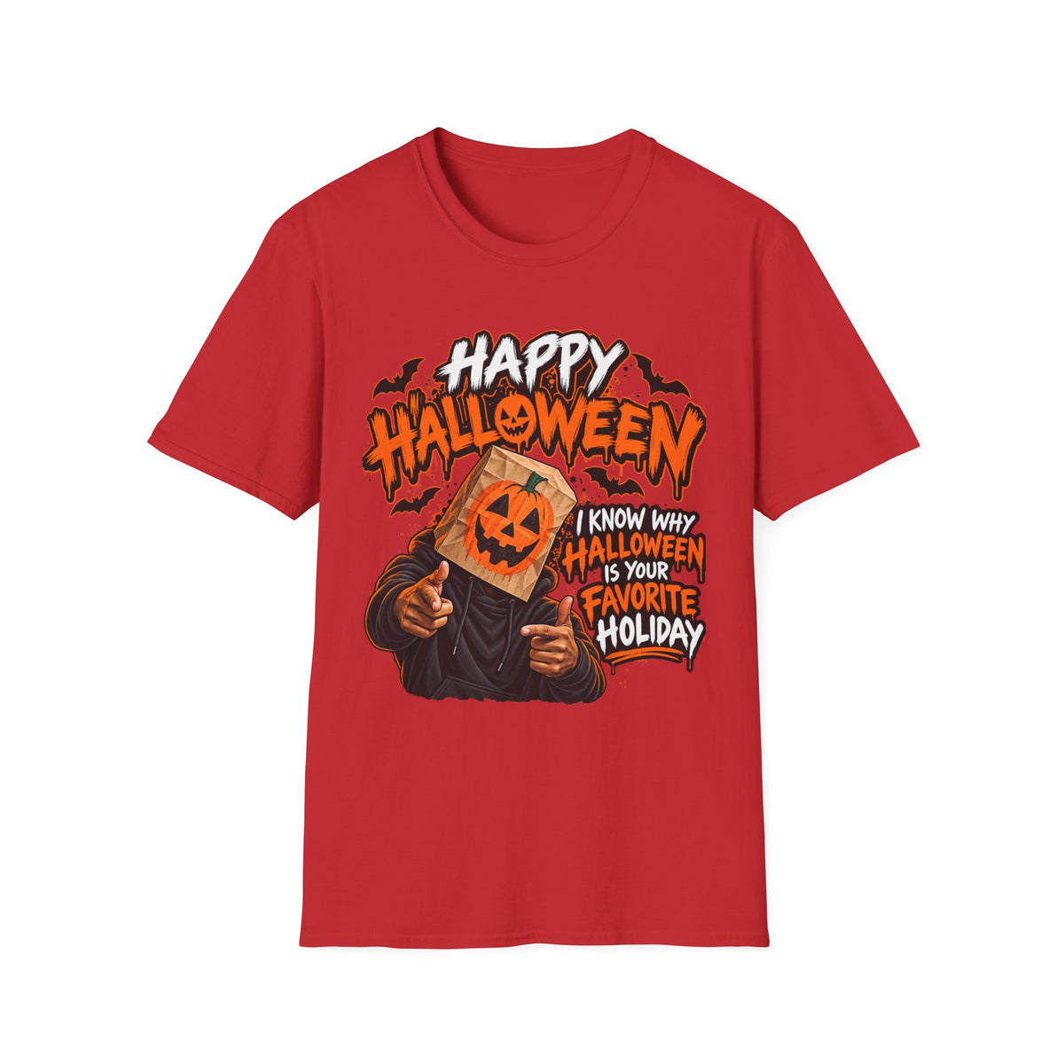 Happy Halloween Pumpkin Head T-Shirt — I Know Why Halloween Is Your Favorite Holiday