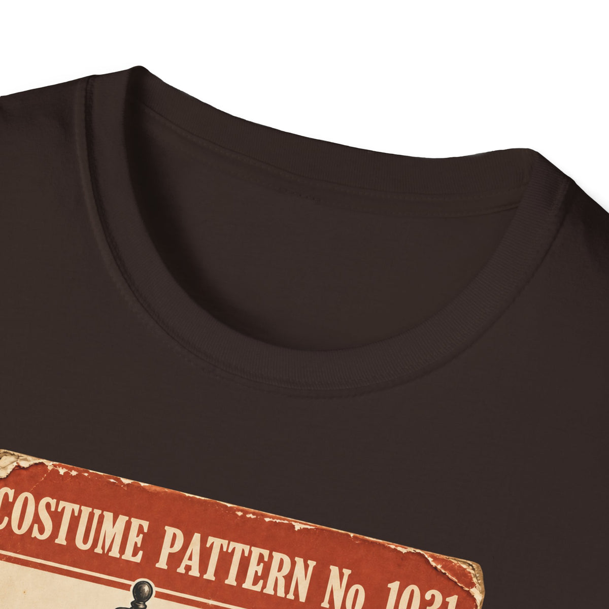 Vintage Costume Pattern T-Shirt — 'Costume Pattern No. 1031' Retro Halloween Tee