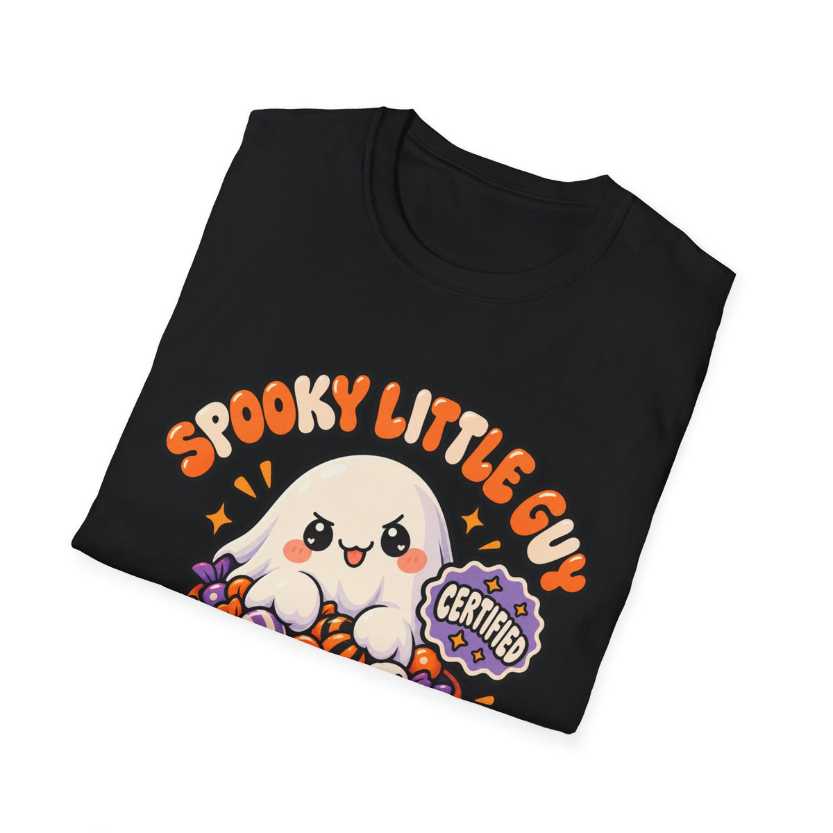Spooky Little Guy T-Shirt — Halloween Ghost in Jack-O'-Lantern Graphic