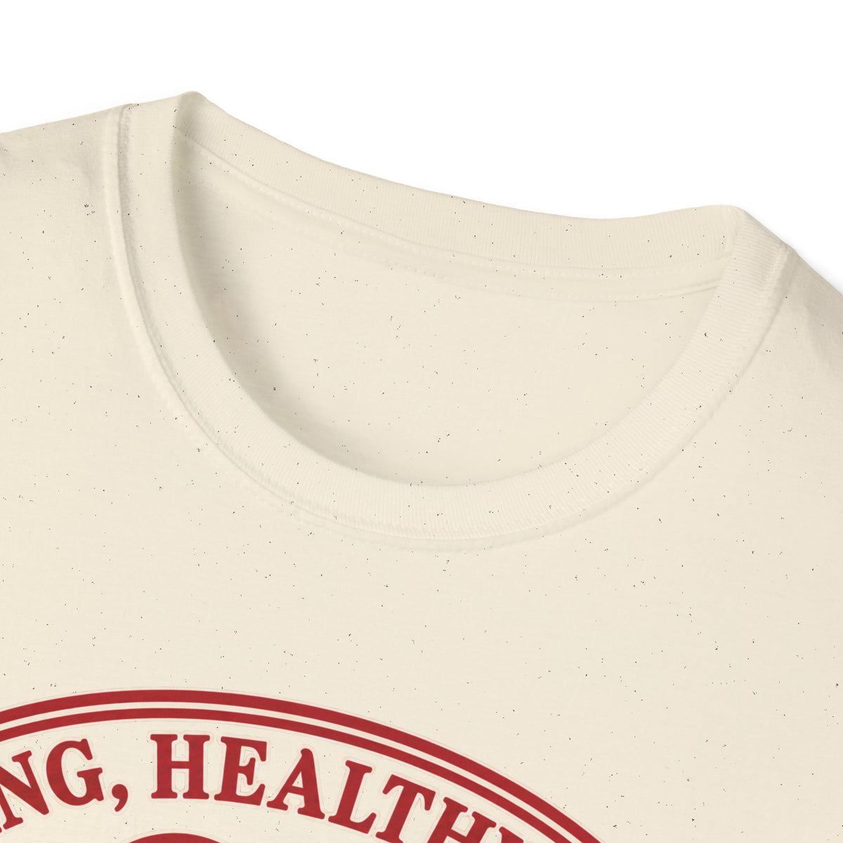 Cuddle Junkie T‑Shirt — "Loving, Healthy Heart" Heartbeat Graphic