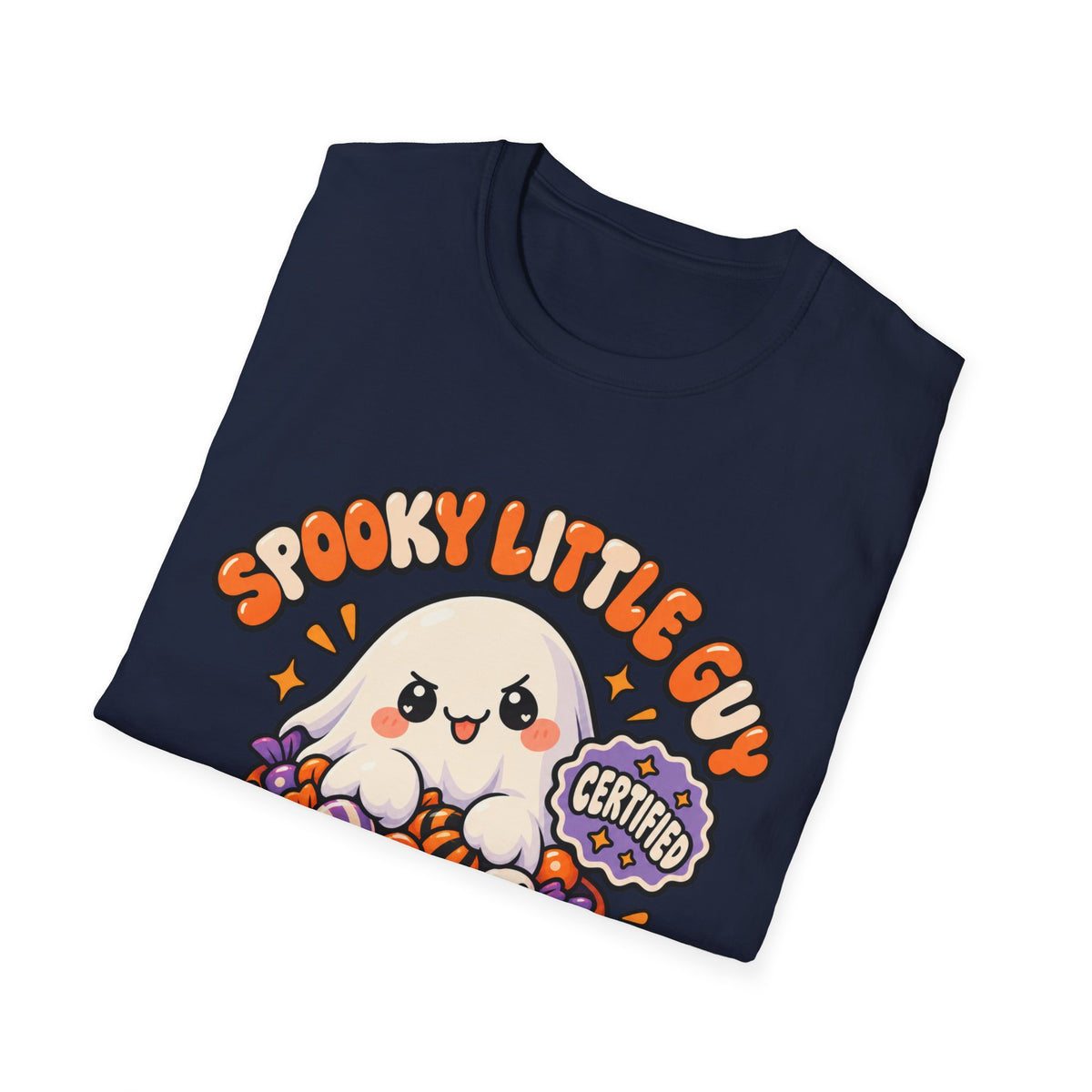 Spooky Little Guy T-Shirt — Halloween Ghost in Jack-O'-Lantern Graphic