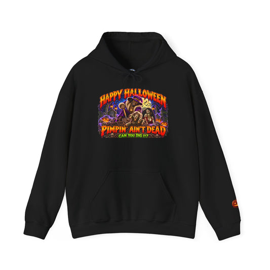 Happy Halloween Pimping  Ain’t Dead Horror Hoodie