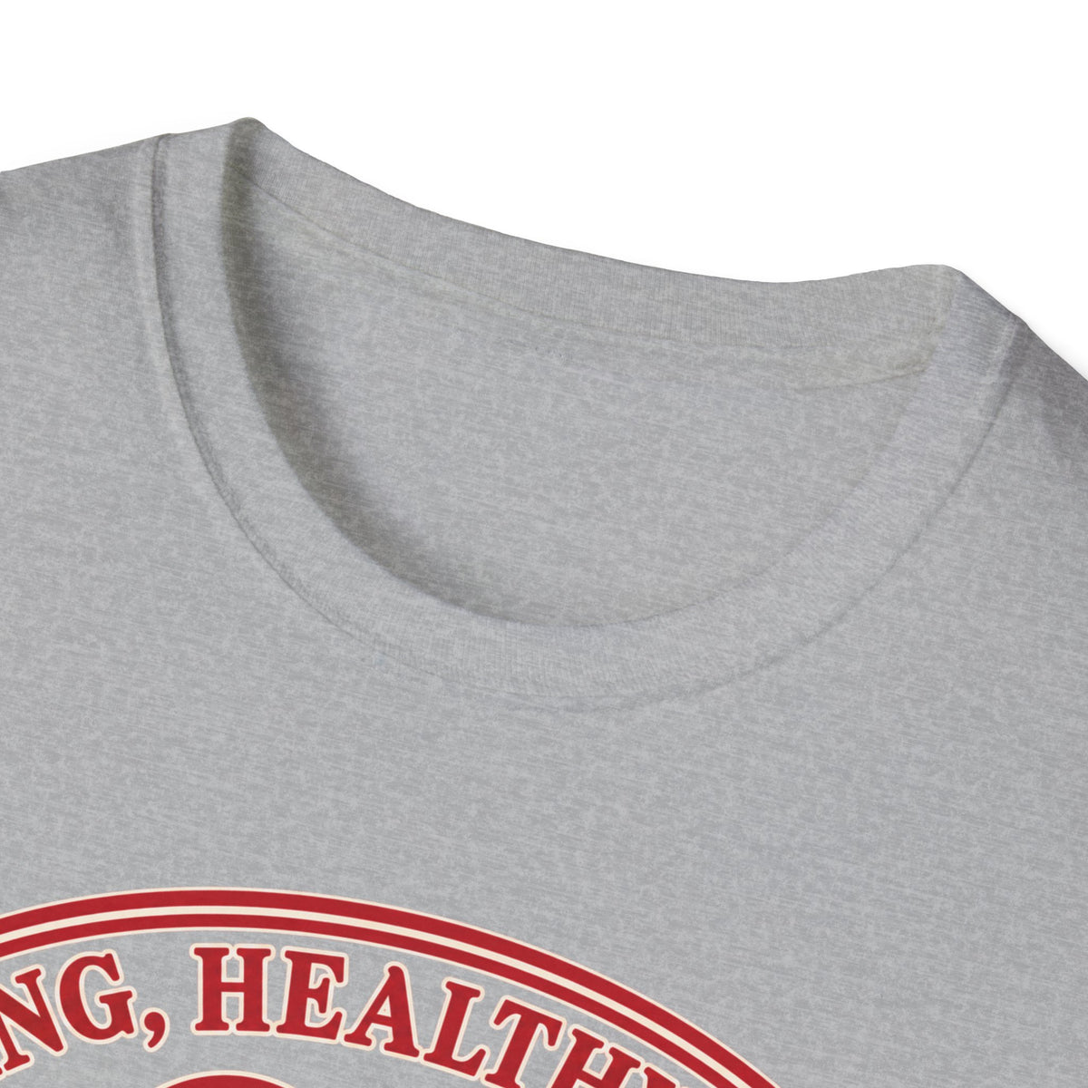 Cuddle Junkie T‑Shirt — "Loving, Healthy Heart" Heartbeat Graphic