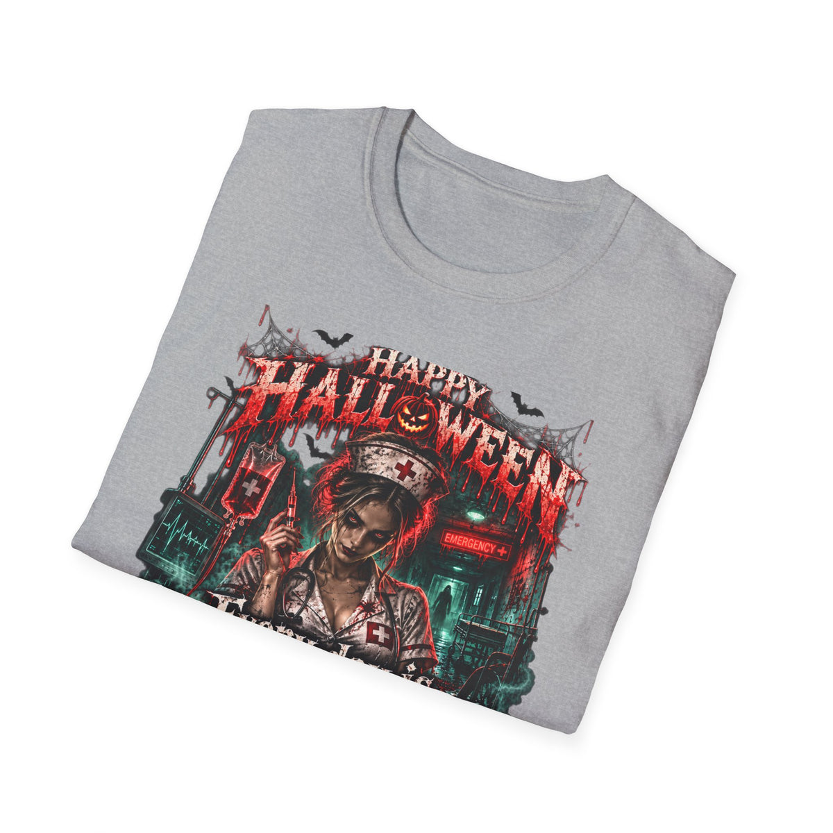 Halloween Nurse T-Shirt — "Every Day is Scary When I’m On Duty" Horror Medical Tee