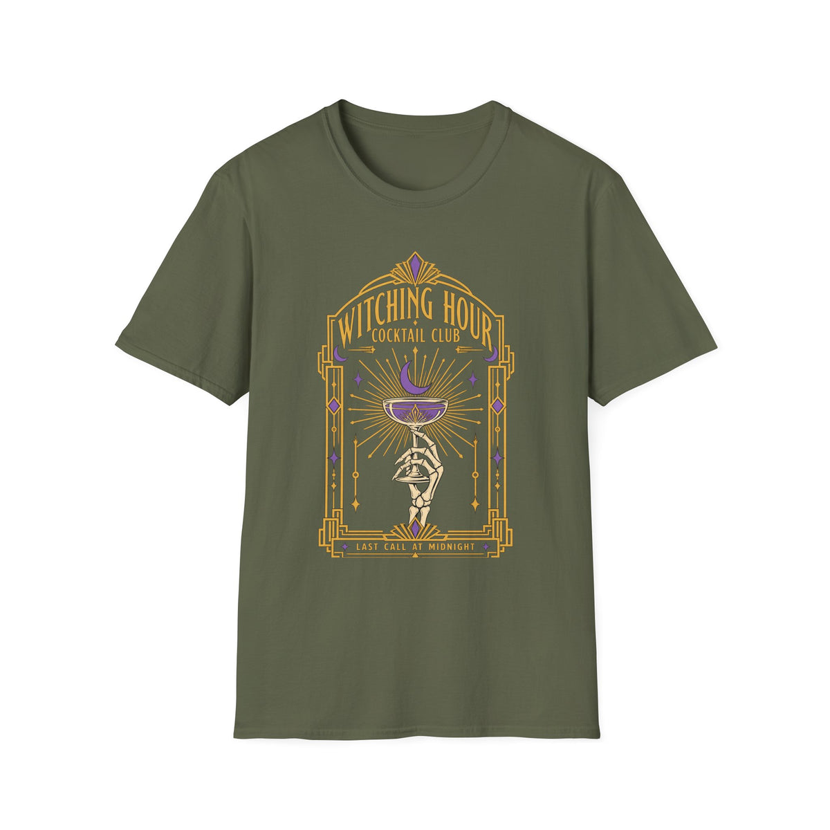 Witching Hour Cocktail Club T-Shirt — Vintage Occult Bar Tee