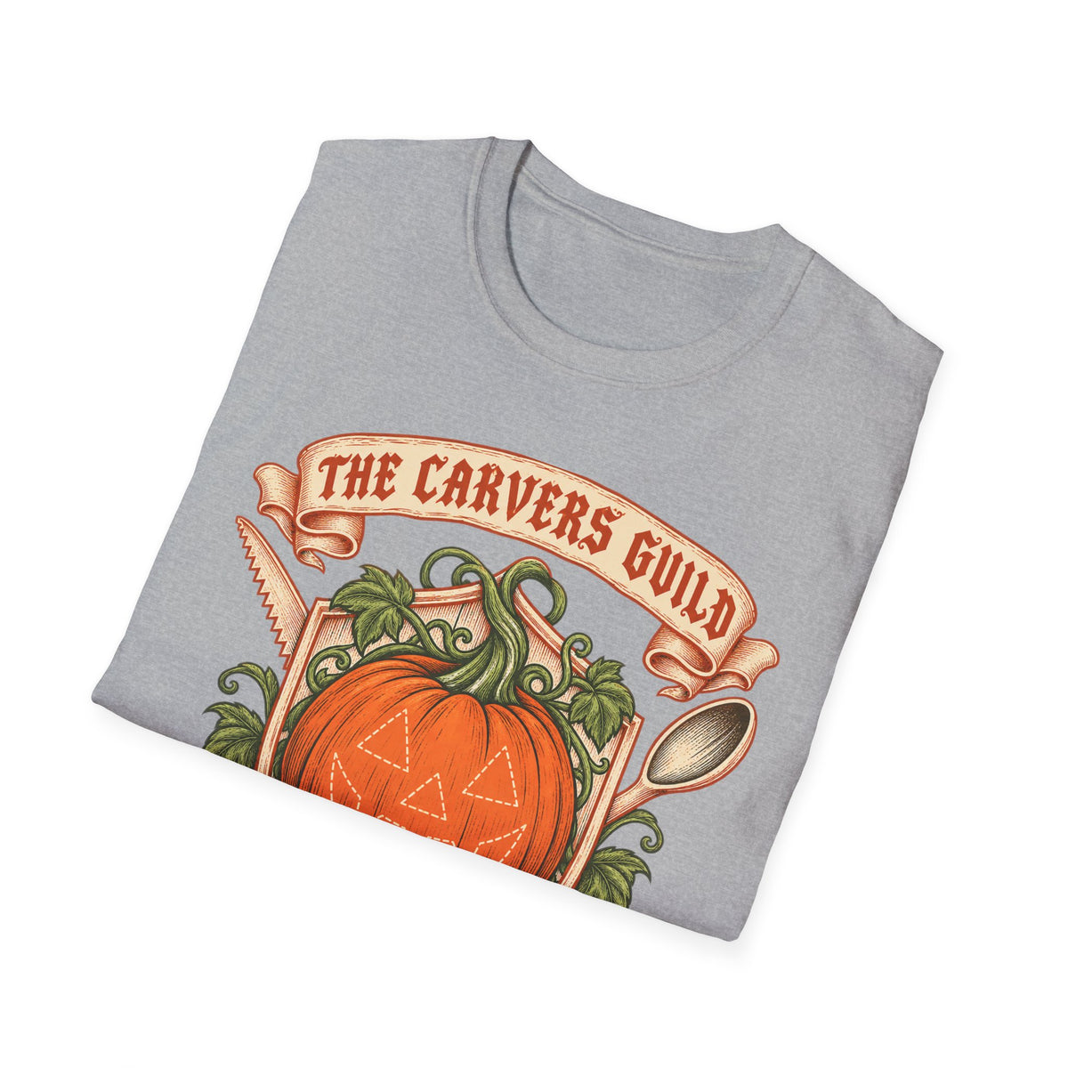 Carvers Guild Pumpkin Carving T-Shirt — Halloween Jack-O'-Lantern Design