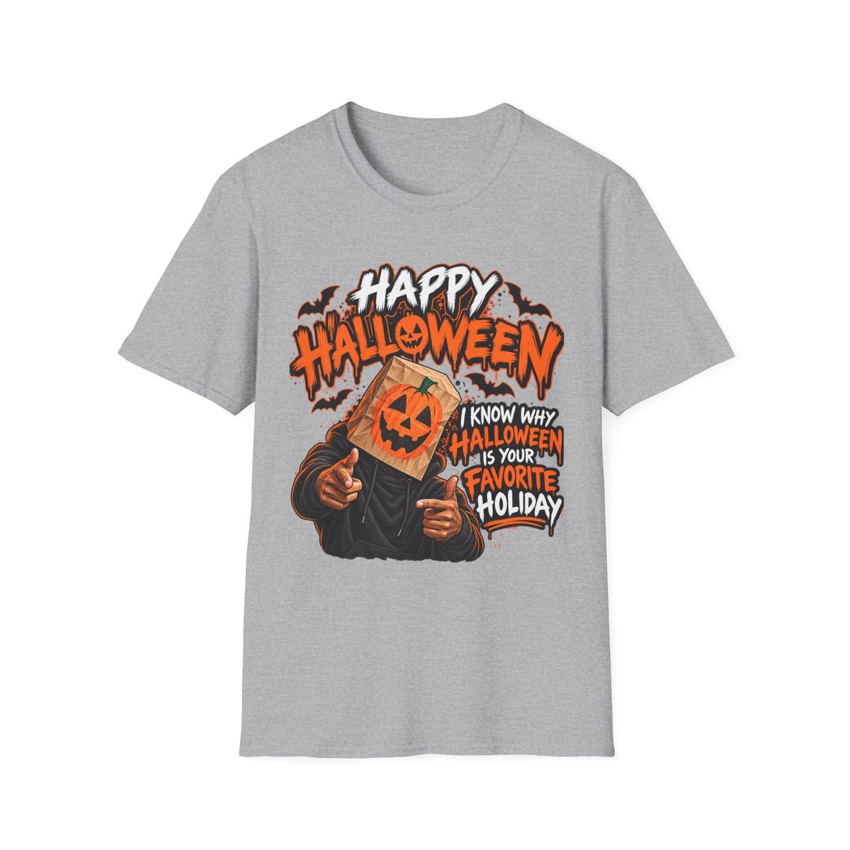 Happy Halloween Pumpkin Head T-Shirt — I Know Why Halloween Is Your Favorite Holiday