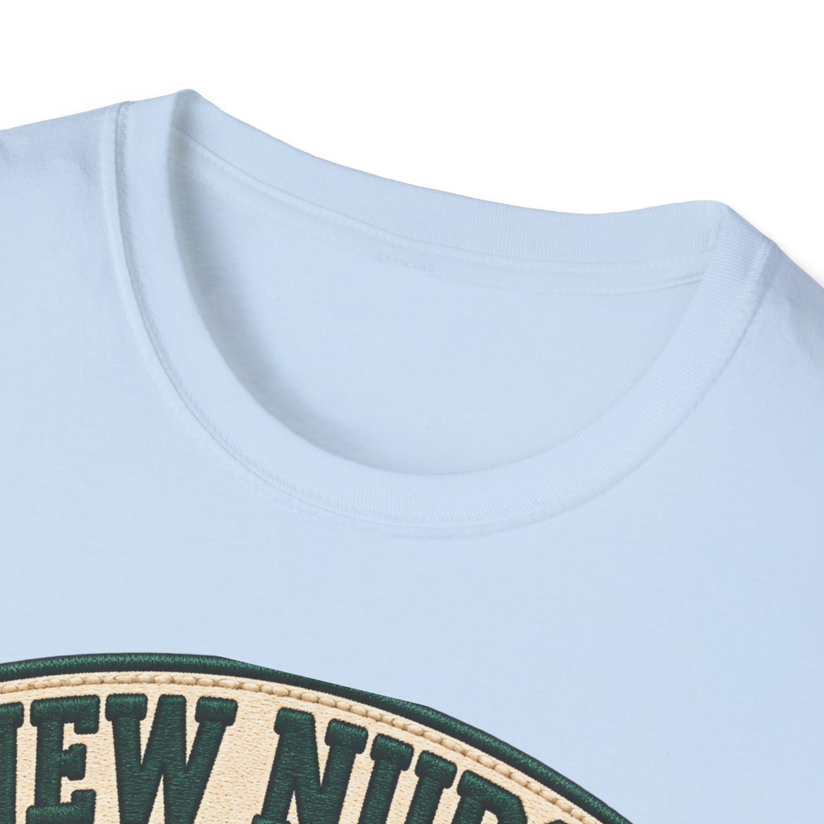 New Nurse Badge T-Shirt — "New Nurse" Vintage Patch Graphic Tee for Nursing Graduates