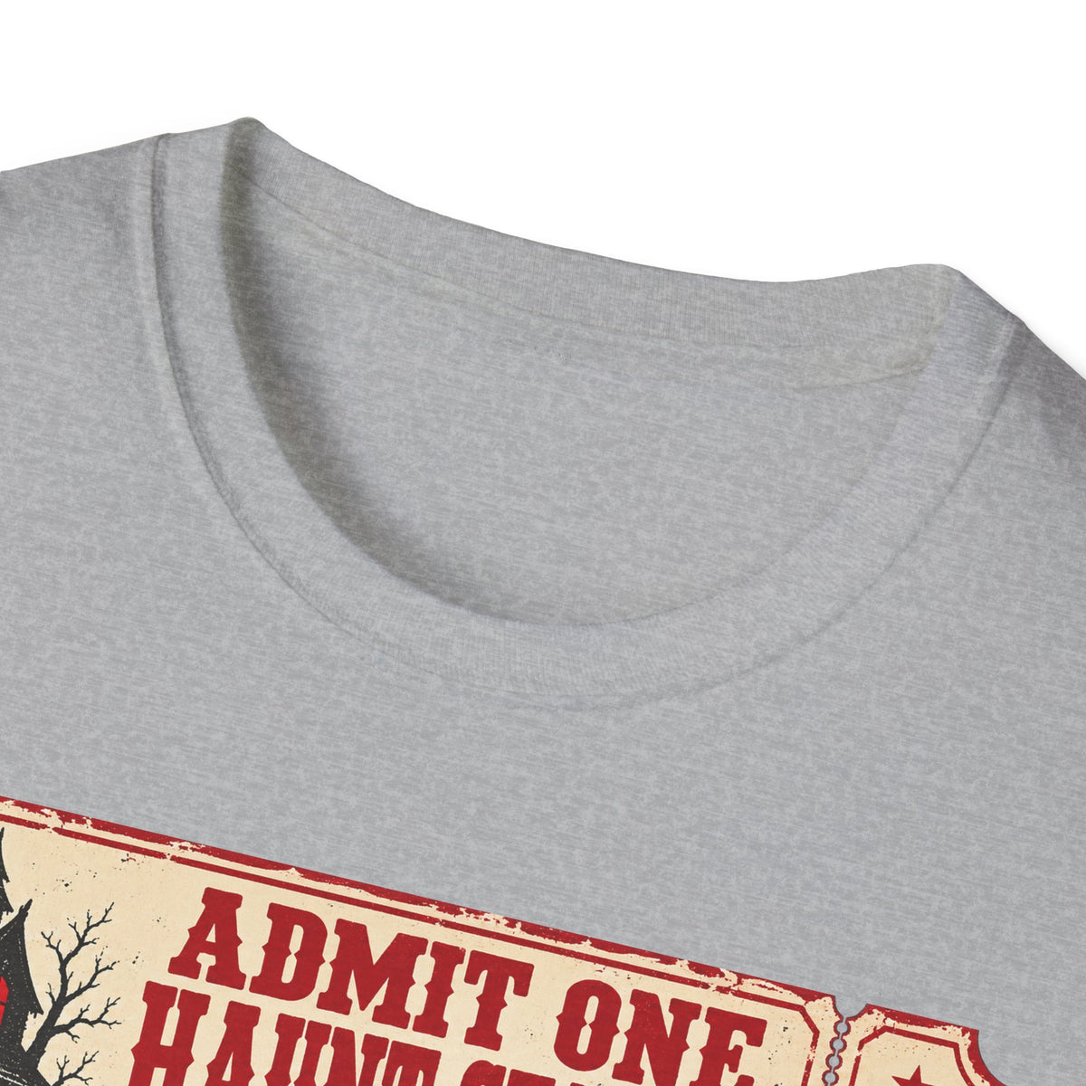 Haunt Season Ticket T-Shirt — "Admit One Haunt Season" Vintage Halloween Tee