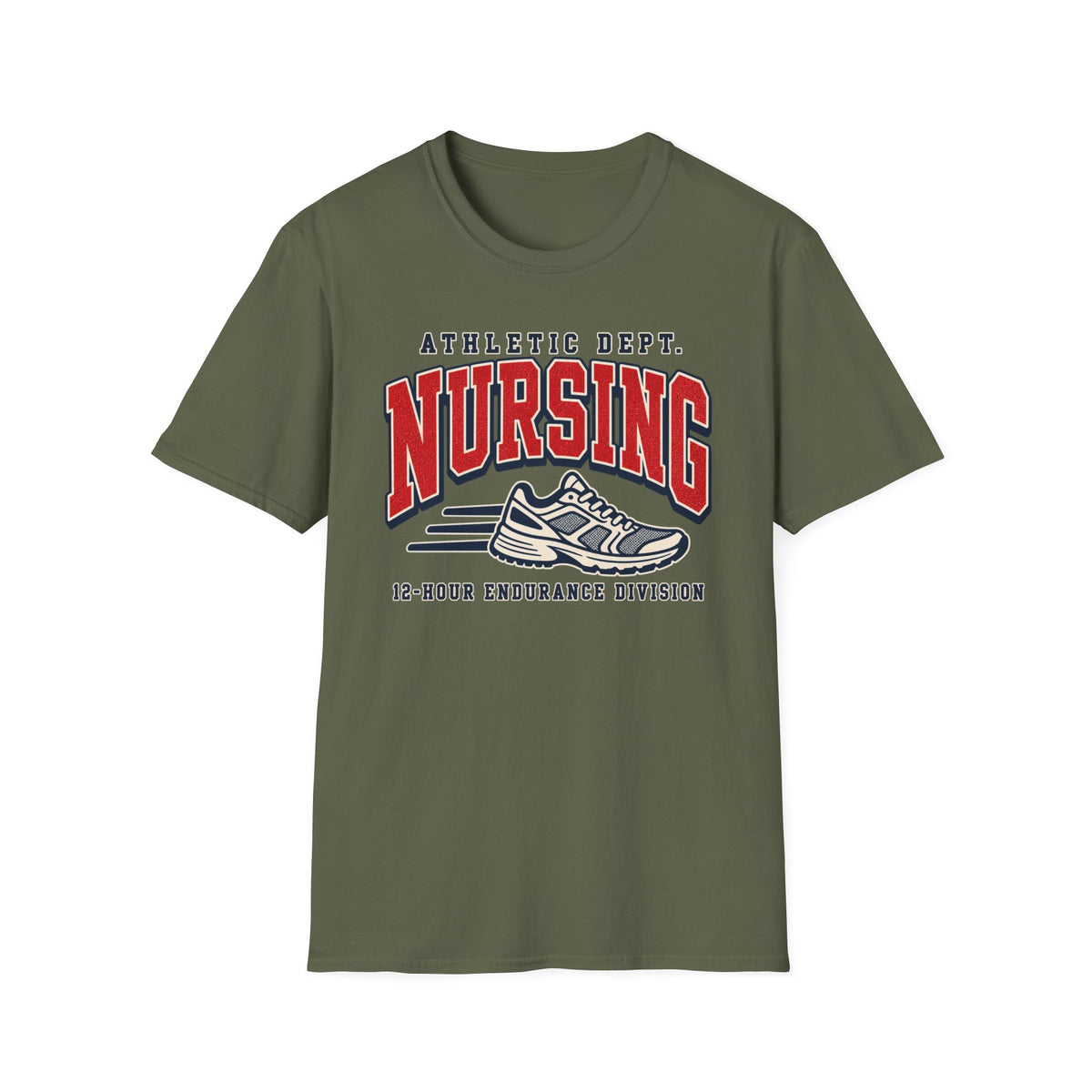 Nursing Athletic Dept T-Shirt – 12-Hour Endurance Vintage Run Tee
