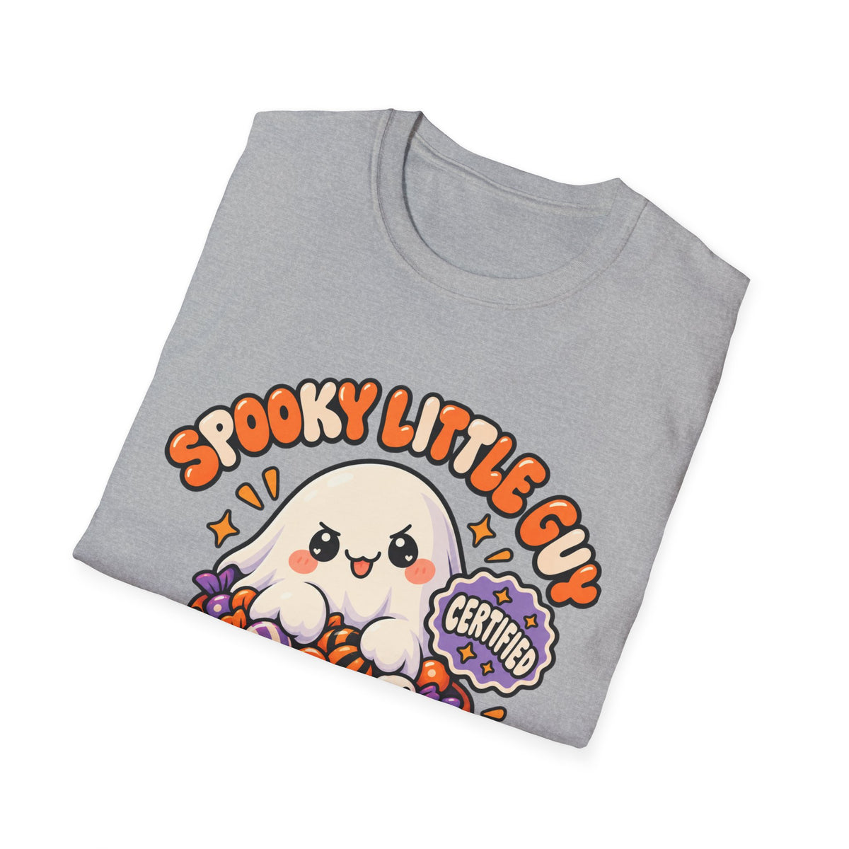 Spooky Little Guy T-Shirt — Halloween Ghost in Jack-O'-Lantern Graphic