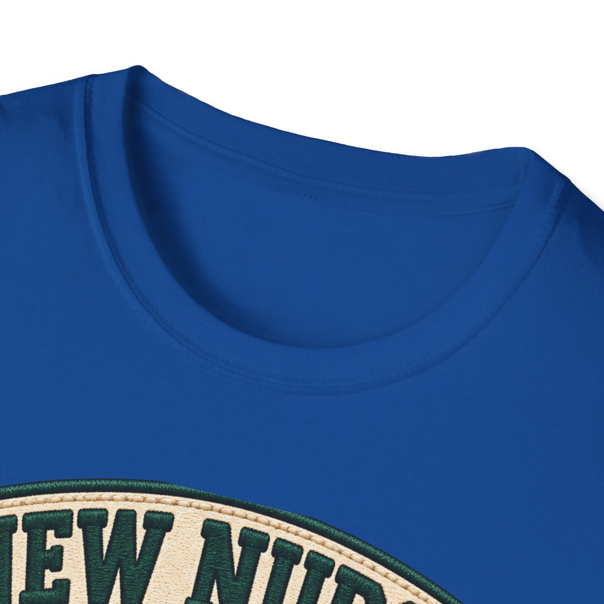 New Nurse Badge T-Shirt — "New Nurse" Vintage Patch Graphic Tee for Nursing Graduates