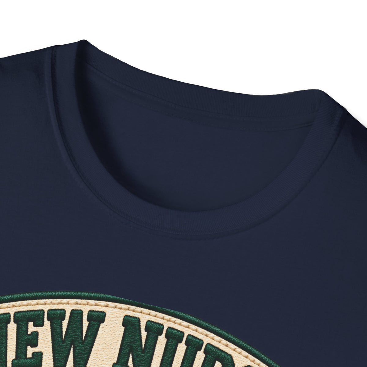 New Nurse Badge T-Shirt — "New Nurse" Vintage Patch Graphic Tee for Nursing Graduates