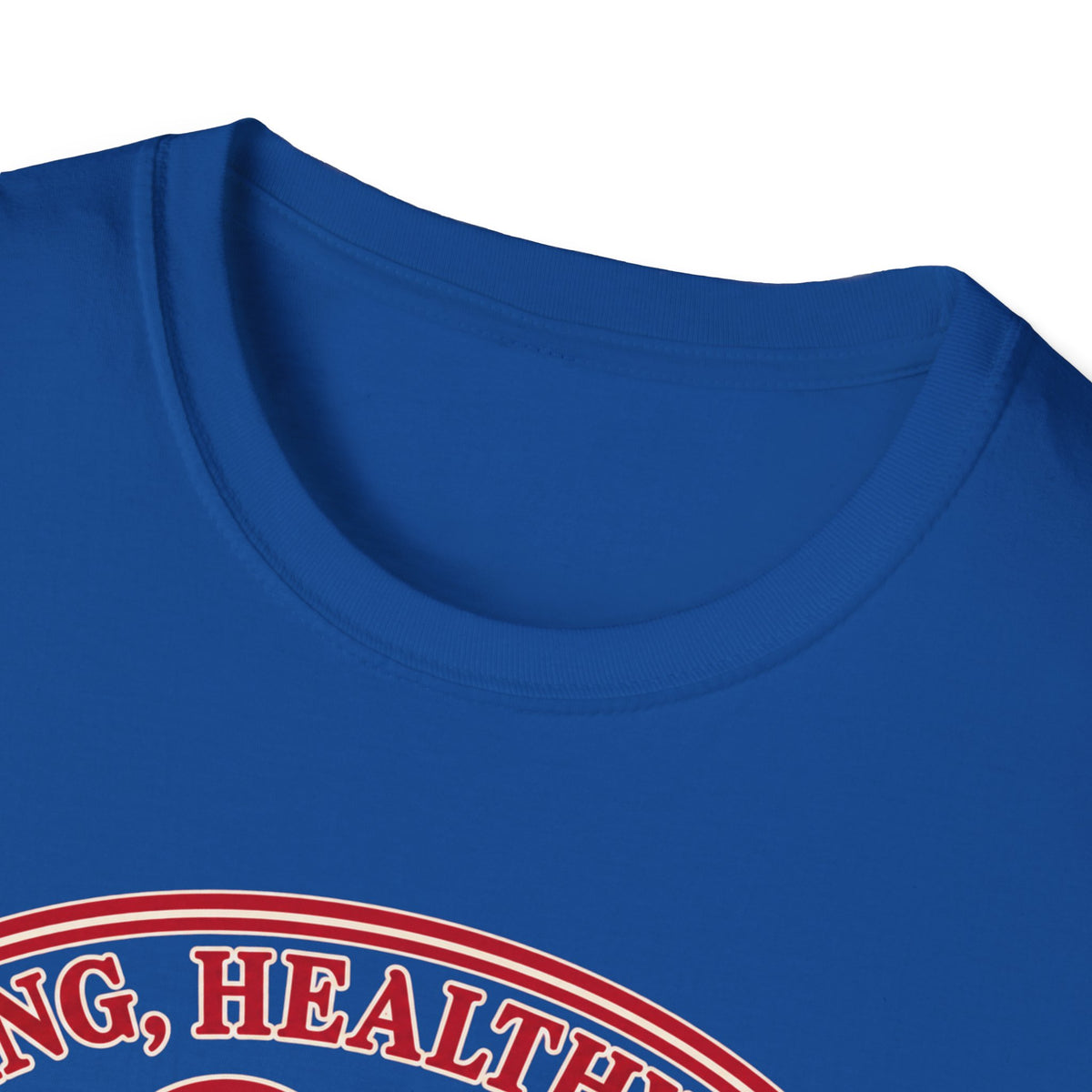 Cuddle Junkie T‑Shirt — "Loving, Healthy Heart" Heartbeat Graphic