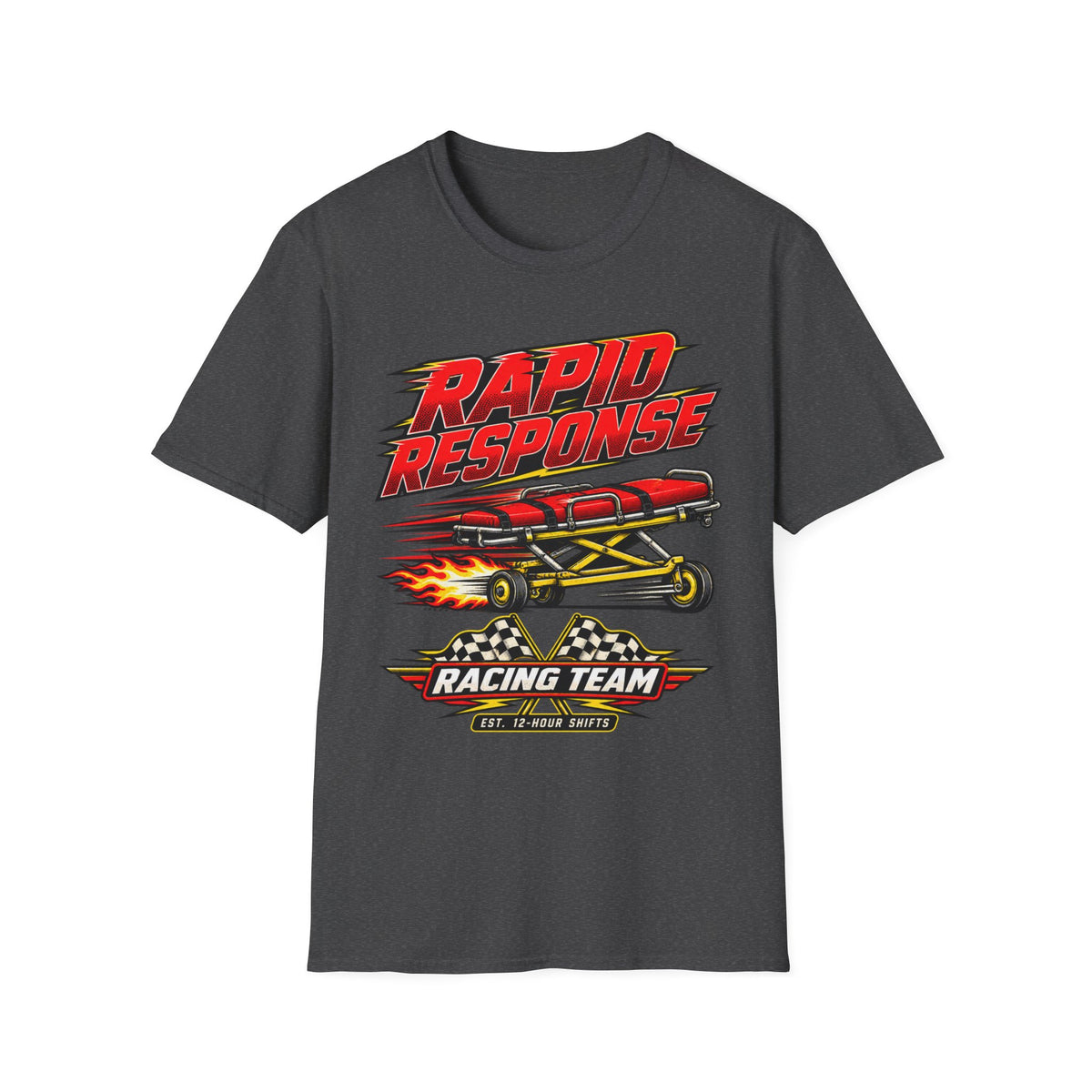 Rapid Response Racing Team T-Shirt — Vintage Dragster Airplane Graphic