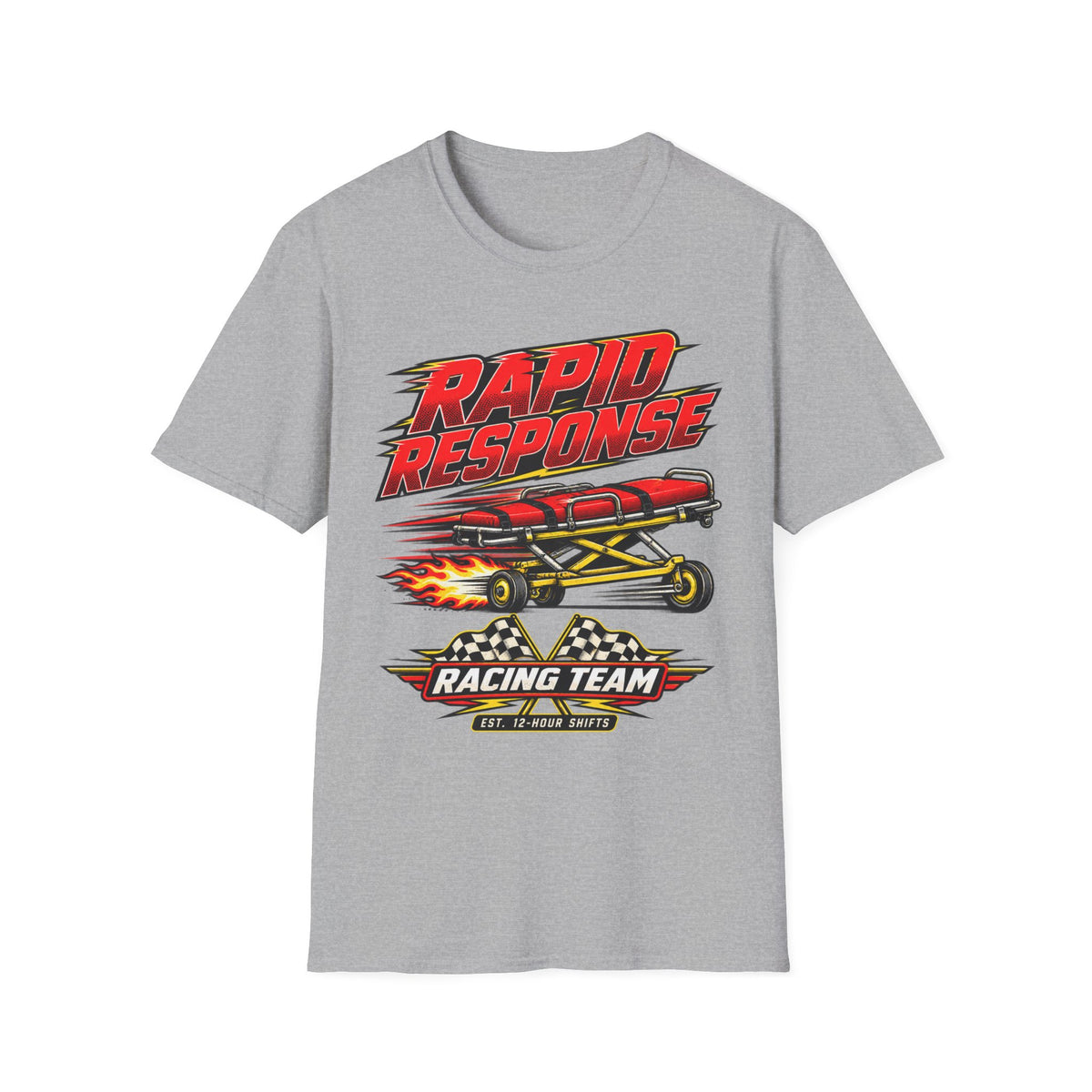 Rapid Response Racing Team T-Shirt — Vintage Dragster Airplane Graphic