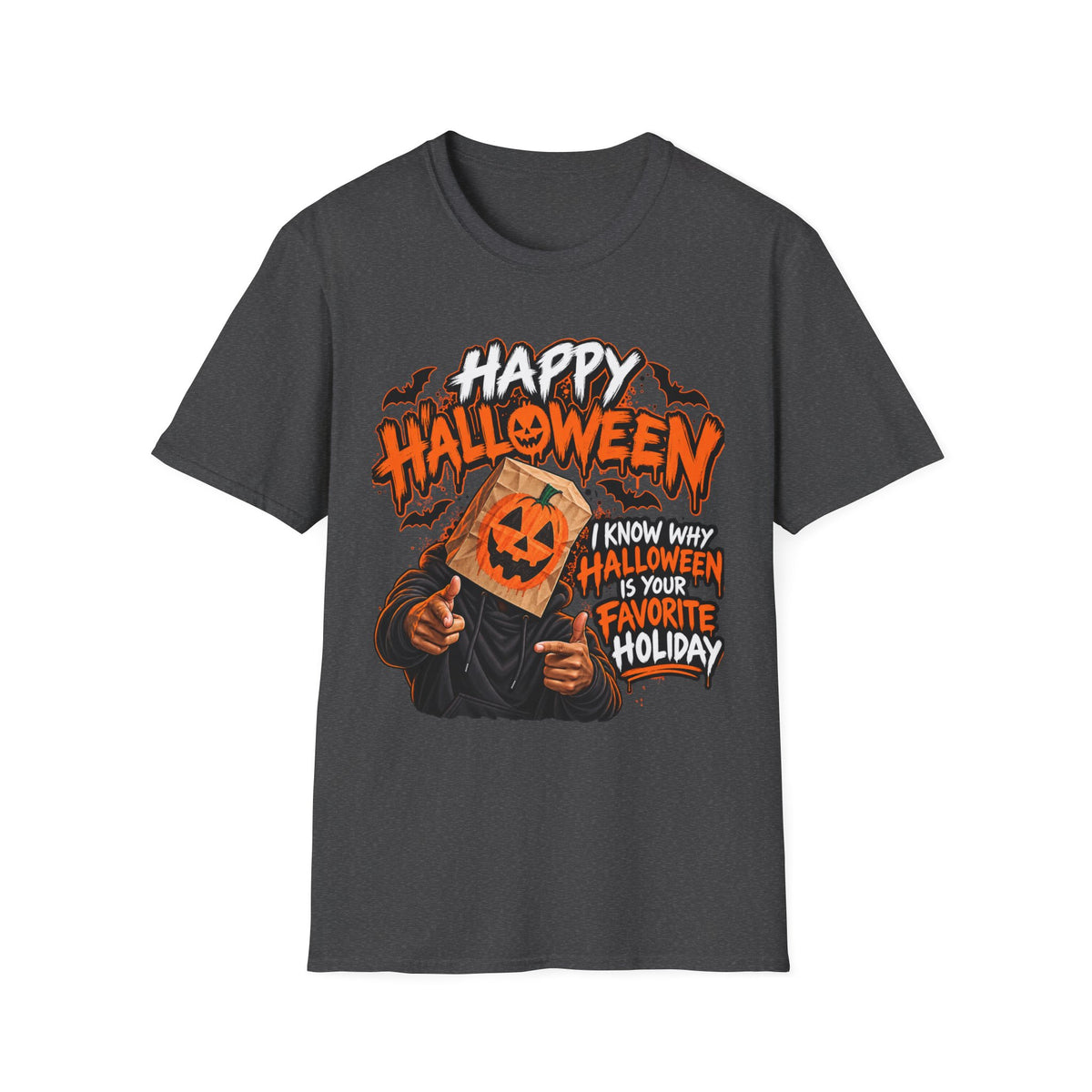 Happy Halloween Pumpkin Head T-Shirt — I Know Why Halloween Is Your Favorite Holiday